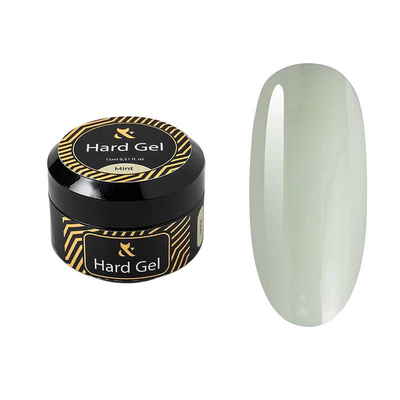 Гель для наращивания и укрепления ногтей - Hard gel F.O.X - Mint - 15 мл