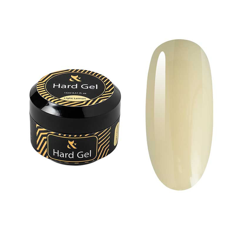 Гель для наращивания и укрепления ногтей - Hard gel F.O.X - Light Lemon - 15 мл