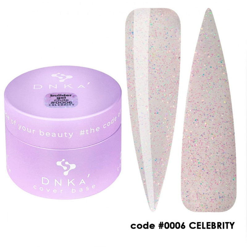 Гель для наращивания ногтей - Builder Gel DNKa No. 0006 Celebrity - 30 мл