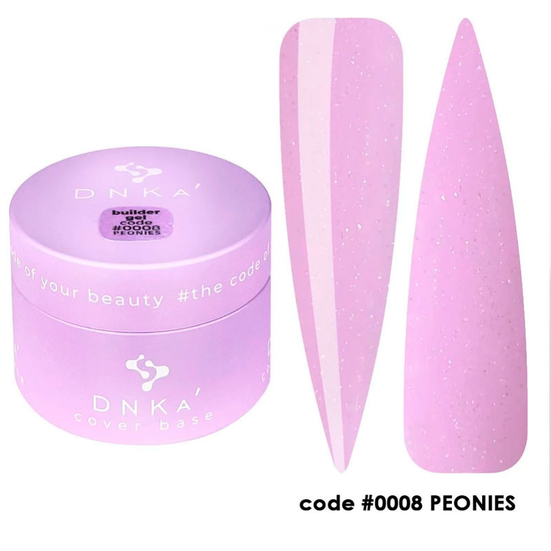 Rakennegeeli - Builder Gel DNKa No. 0008 Peonies - 30 ml