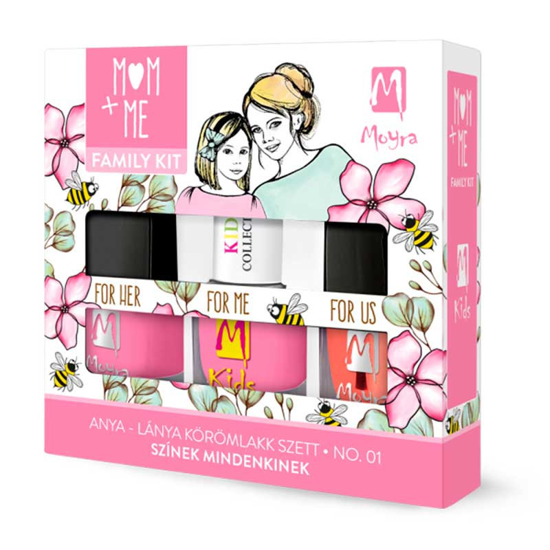 Lasten kynsilakkasetti – Moyra Kids Mom+Me Collection 01