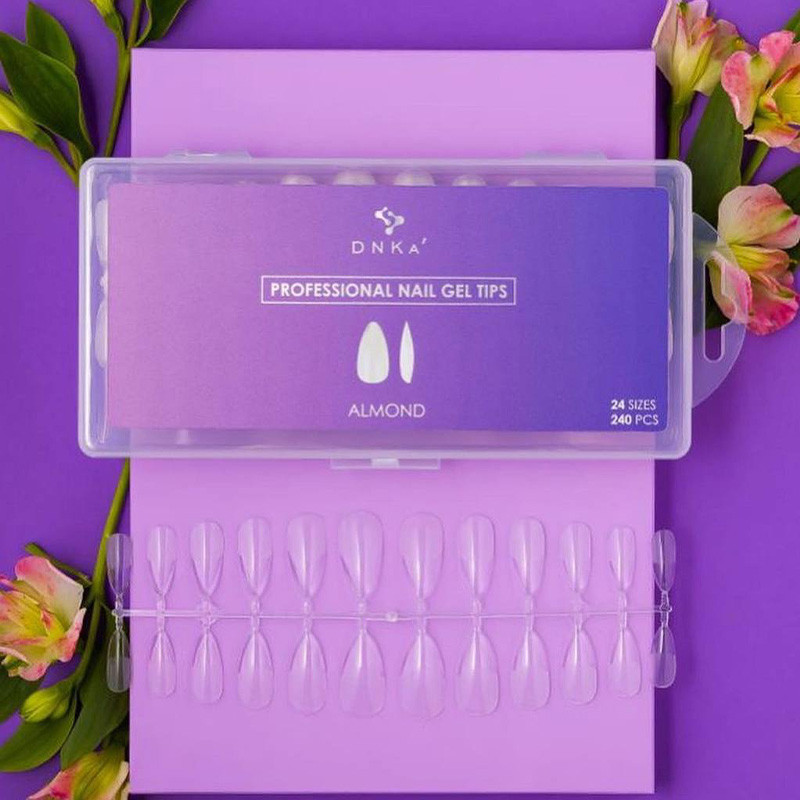 Gel Tips – DNKa Professional Almond, 240 pcs