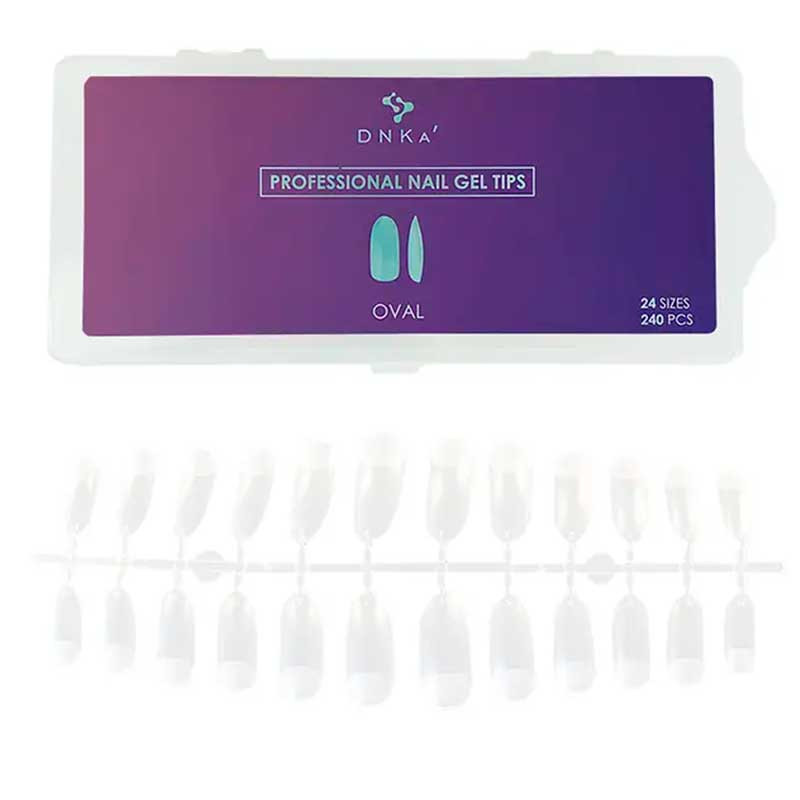 Гелевые типсы – DNKa Professional Oval, 240 шт