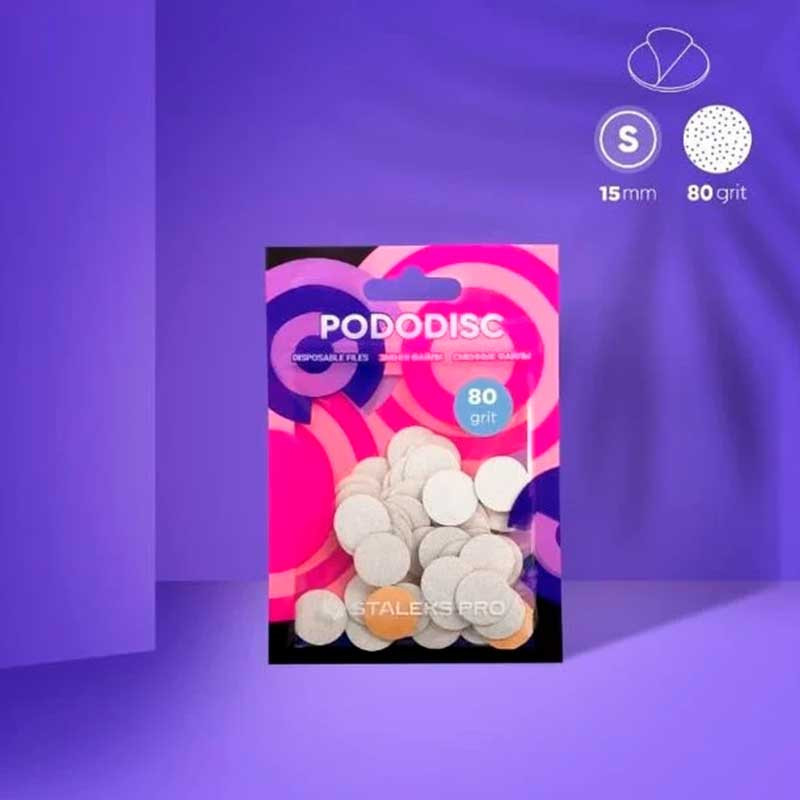 Сменные файлы белые для педикюрного диска – STALEKS PRO EXPERT PODODISC S (50 шт)