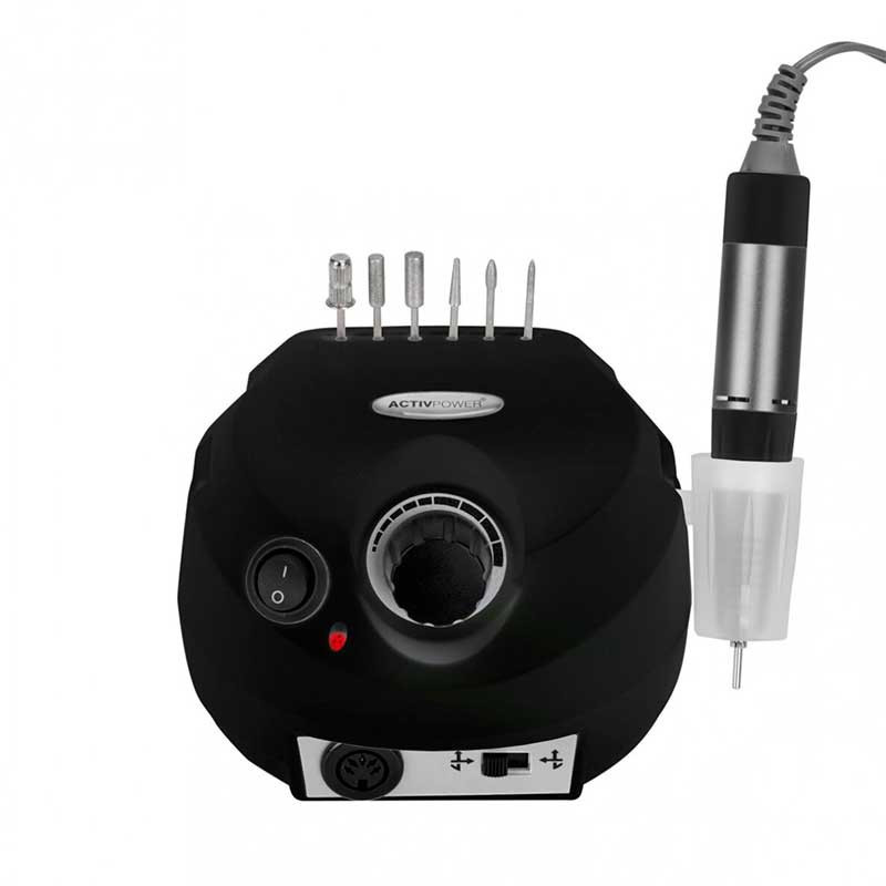 Nail drill Machine - Activ Power J202, black - 65W