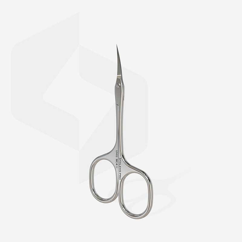 Professional cuticle scissors Staleks Pro Uniq 30 Type 4 Asymmetric
