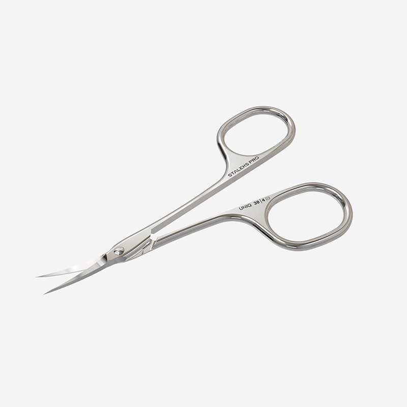 Professional cuticle scissors Staleks Pro Uniq 30 Type 4 Asymmetric