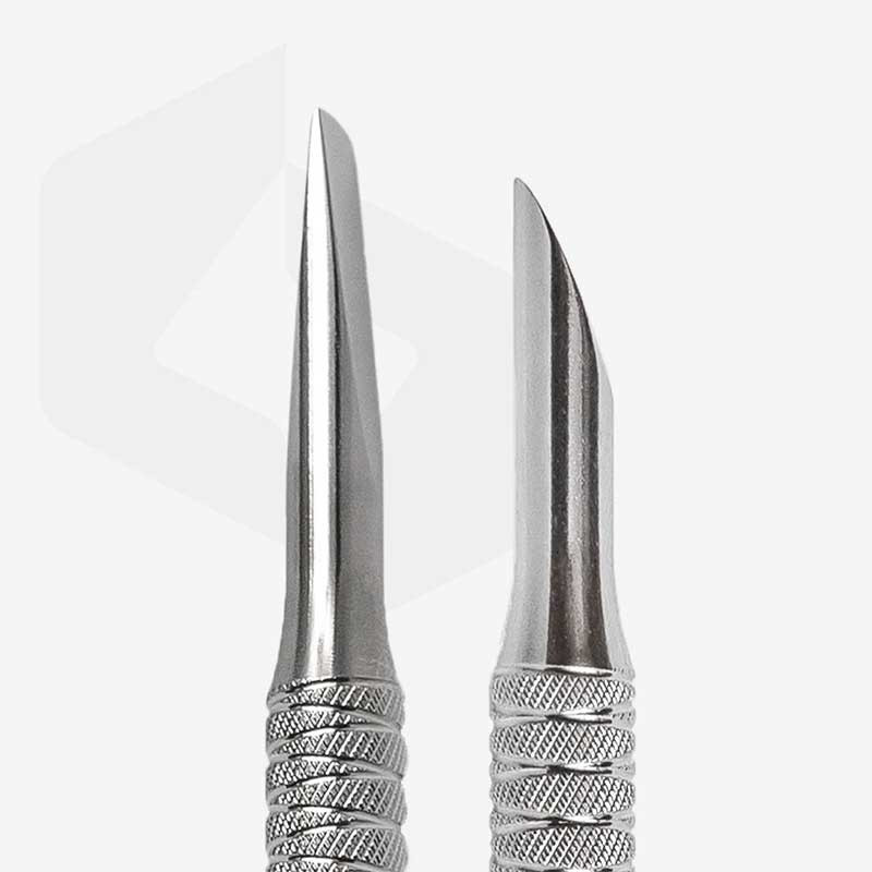 Metallinen appelsiinipuutikku – Staleks PRO EXPERT 90 TYPE 5 (vinottainen + suora pusheri)