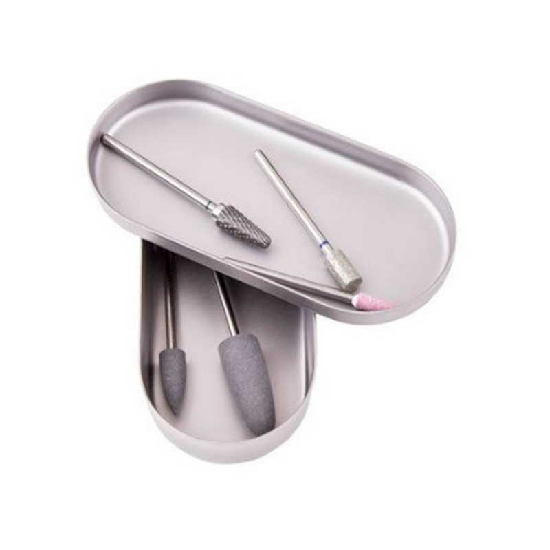 Лоток с крышкой для фрез STALEKS PRO EXPERT 20 TYPE 1 (90х40х15 мм)