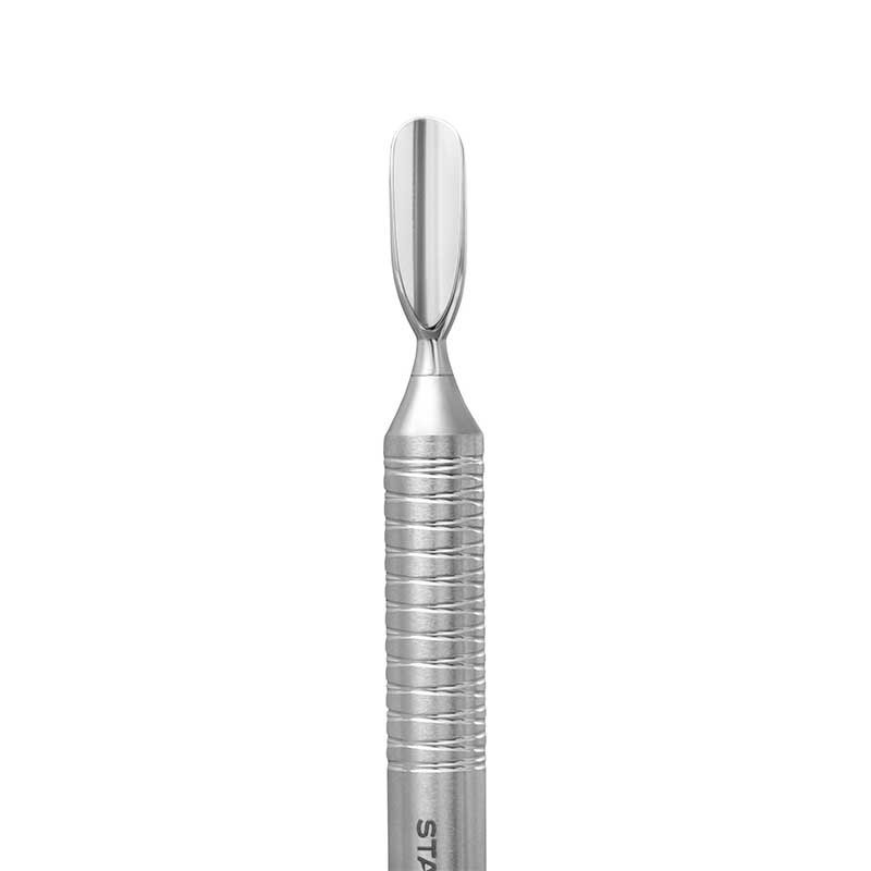Hollow manicure pusher – Staleks EXPERT 100 TYPE 5 (rounded narrow pusher and straight blade)