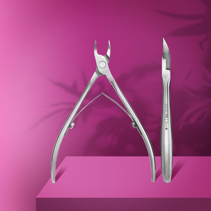 Professional cuticle nippers – STALEKS PRO EXPERT 90, cutting part 3 mm