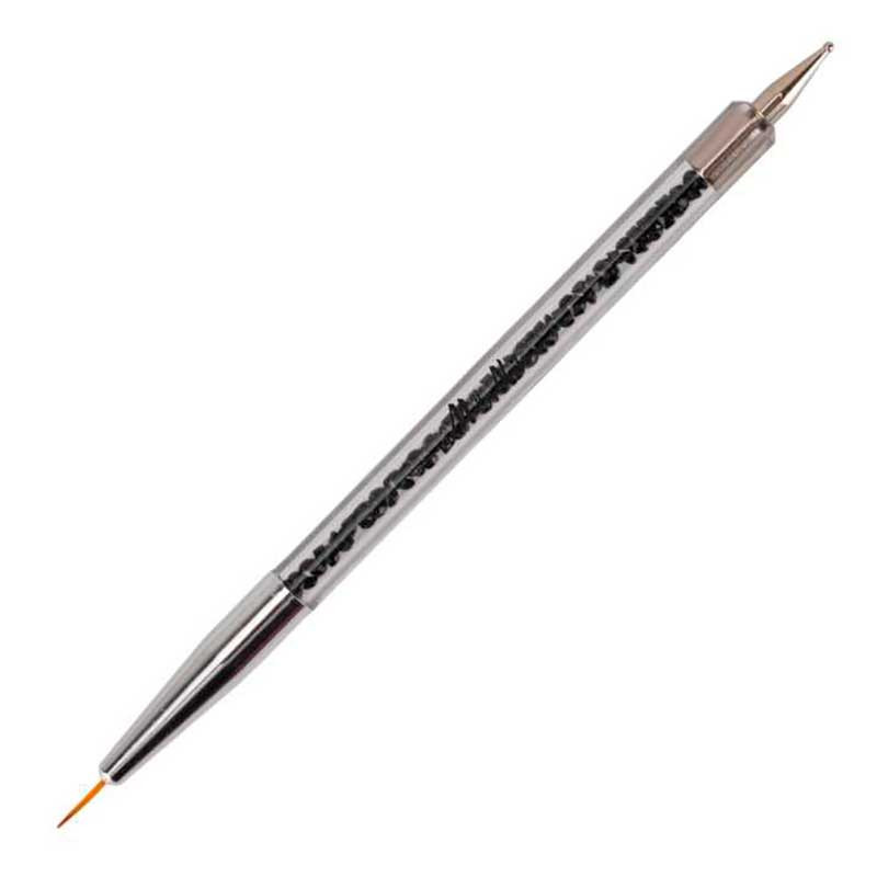 Kynsipensseli 2in1 – MollyLac Musta, 10 mm