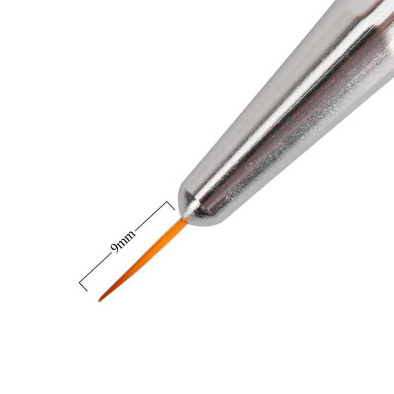 Kynsipensseli 2in1 – MollyLac Musta, 9 mm