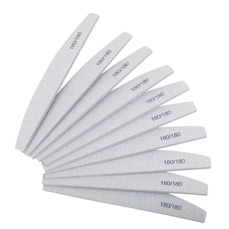 Nail file MollyLac 180/180, 10 pcs