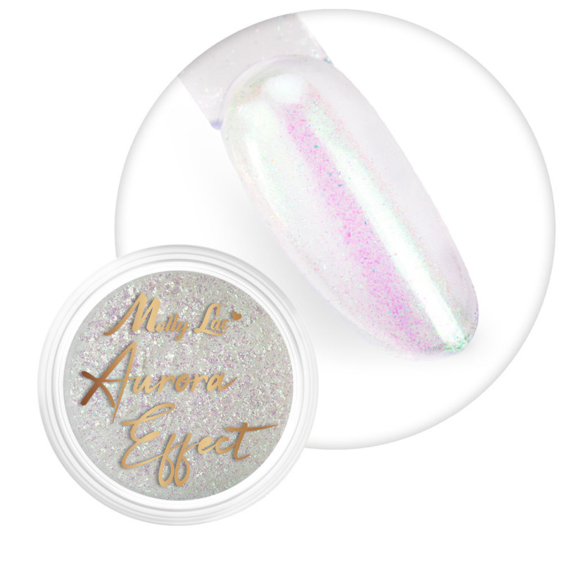 Втирка для ногтей - MollyLac Aurora Mirror Mist 0,3 g - Nr 6