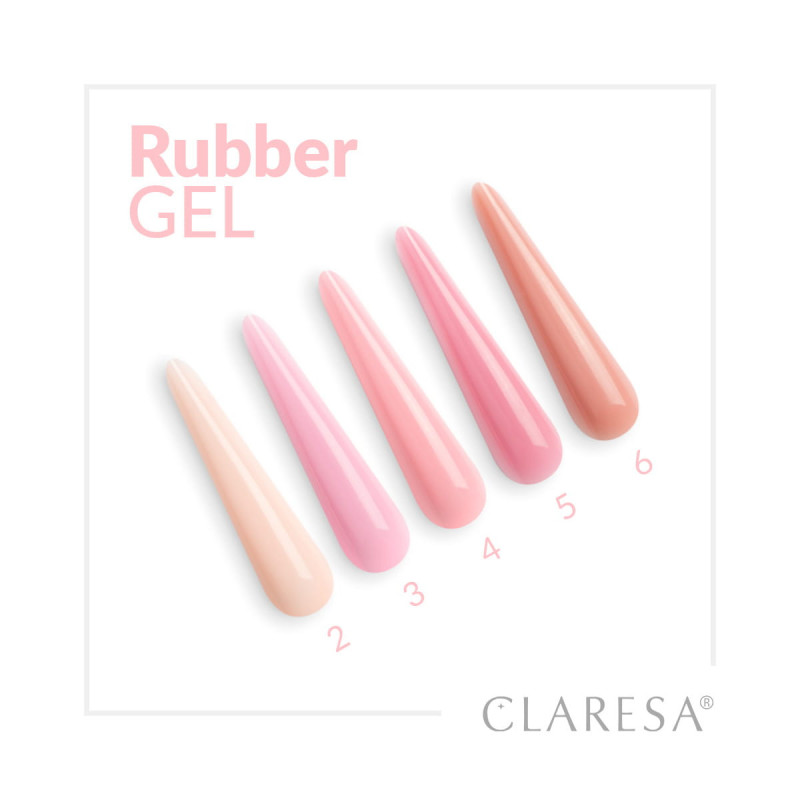 Гель для наращивания ногтей Claresa Rubber Gel - 6