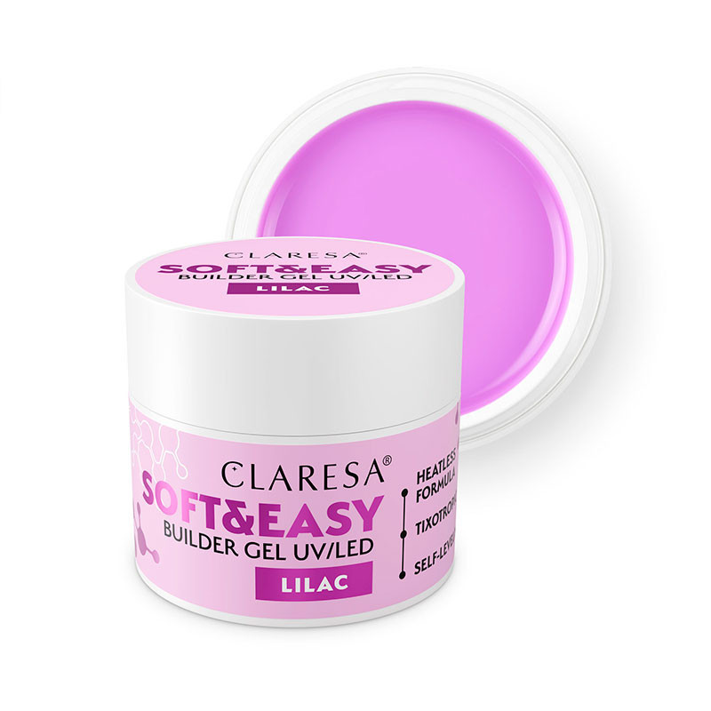 Гель для наращивания Claresa SOFT&EASY, Lilac