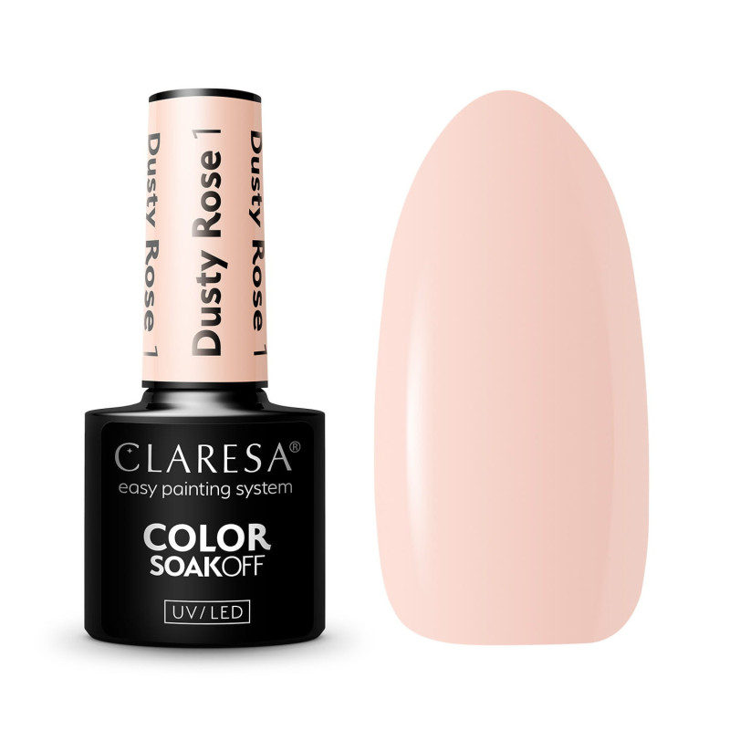 Цветной гель-лак Claresa Dusty Rose № 1, 5 ml