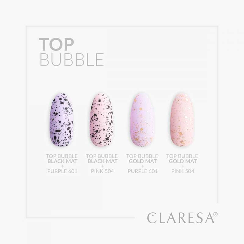 Claresa Top Bubble Gold Matt, 5 g (No Wipe)