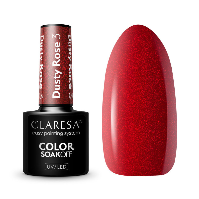 Цветной гель-лак Claresa Dusty Rose № 3, 5 ml