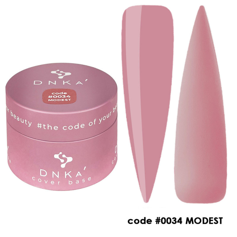 Камуфлирующая база для ногтей No. 0034 Modest DNKa