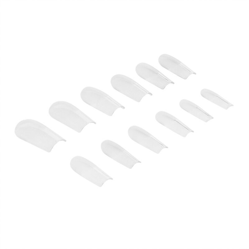 Geelitipit – NeoNail 02 Square, kirkas, 300 kpl