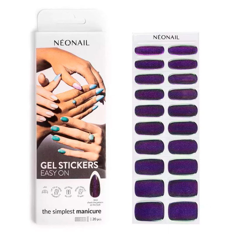 Гелевые наклейки для маникюра NeoNail Easy On M02