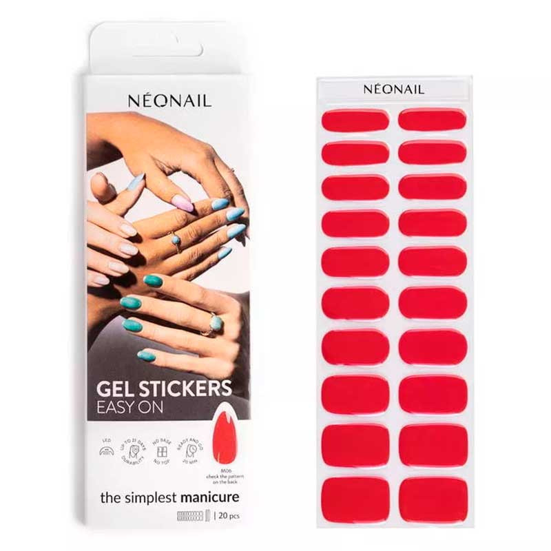 Гелевые наклейки для маникюра NeoNail Easy On M06