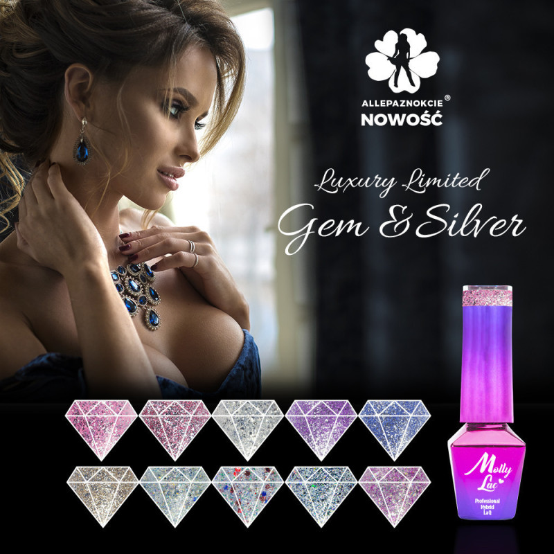 Molly Lac Luxury Limited Gem & Silver Be Adorable 5ml Nr 153