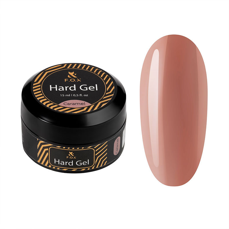 Rakennusgeeli - Hard gel F.O.X - Caramel - 15 ml