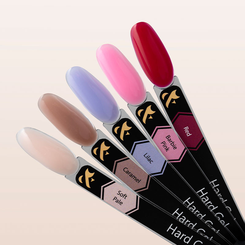 Гель для наращивания ногтей - Hard gel F.O.X - Soft Pale - 15 мл