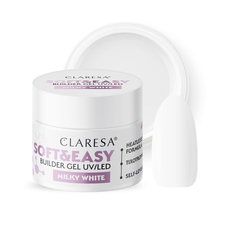 Builder gel Claresa SOFT&EASY, Milky White