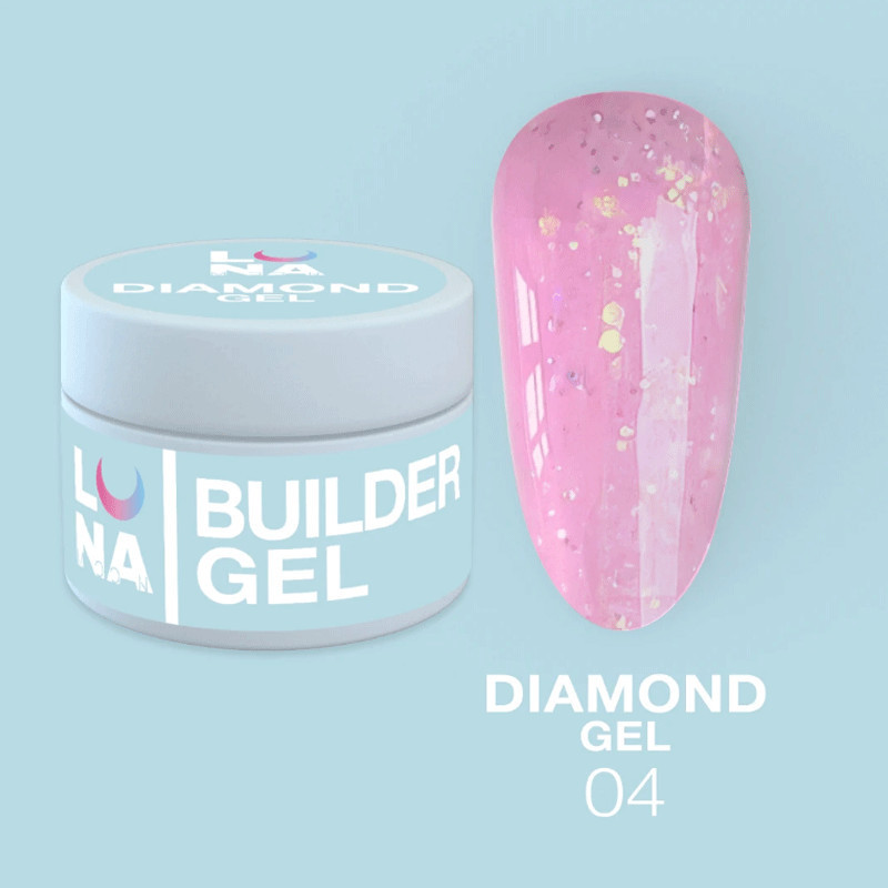 Diamond -pidennysgeeli LUNAMOON Nr 4 - 15ml