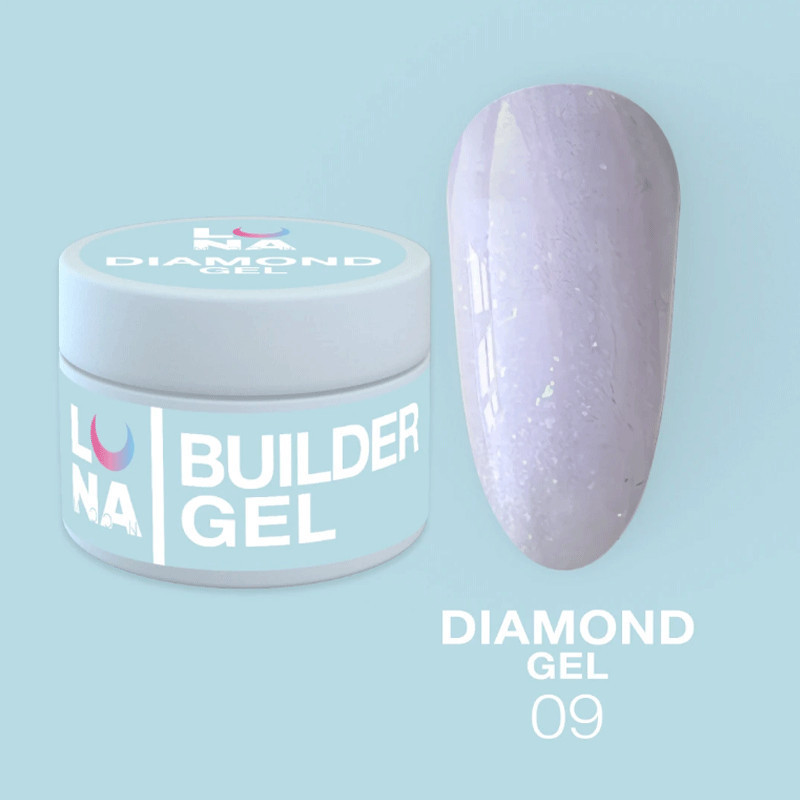 Diamond -pidennysgeeli LUNAMOON Nr 9 - 15ml