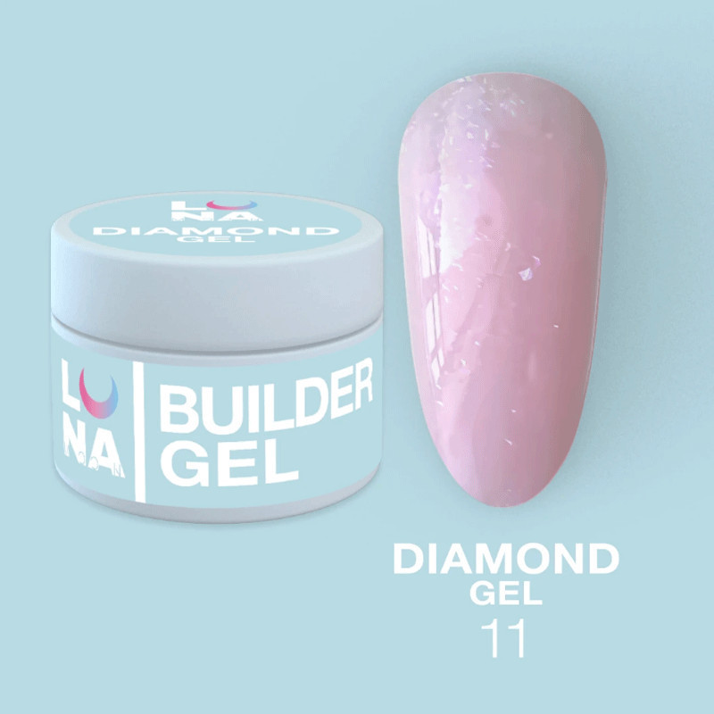 Diamond -pidennysgeeli LUNAMOON Nr 11 - 15ml