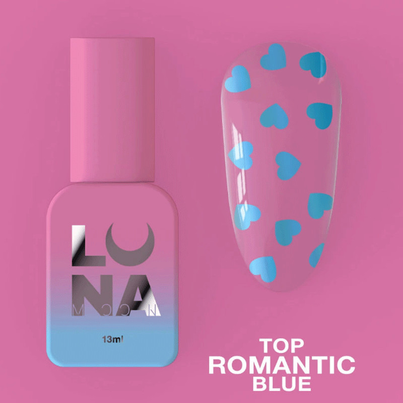 Päällyslakka Lunamoon Top Romantic Blue - 13ml