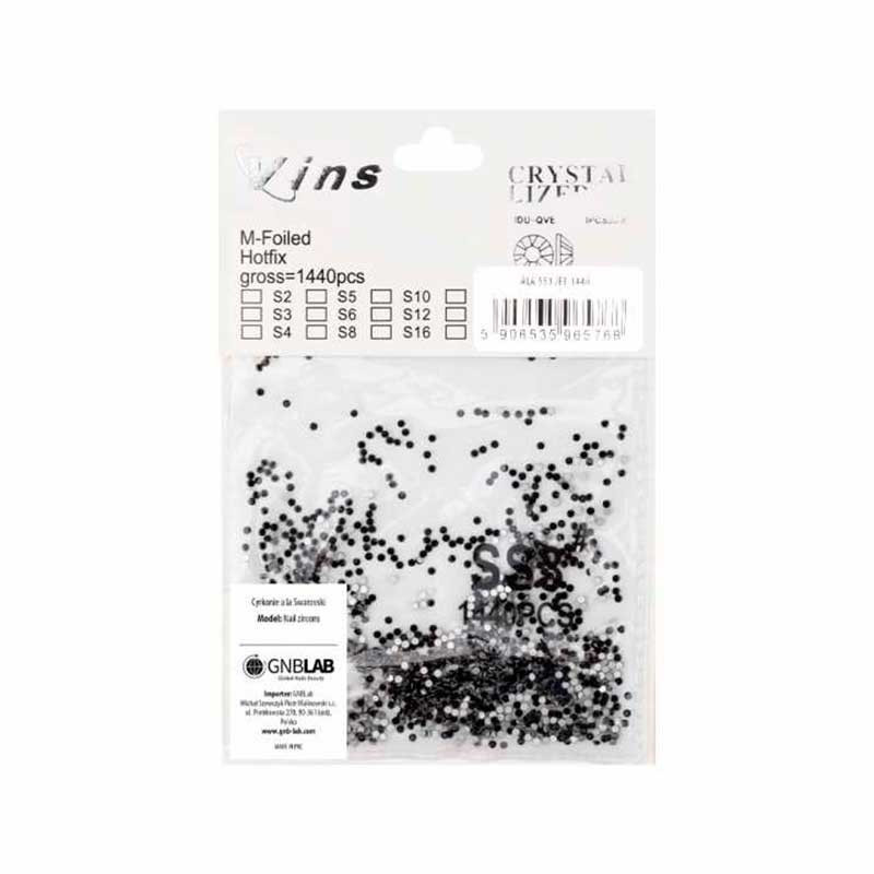 Crystals Black, ss3, 1440 pcs