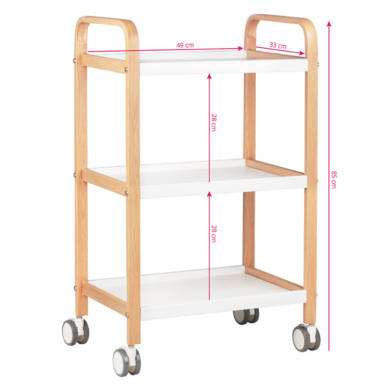 Cosmetic table hs09 wood - white