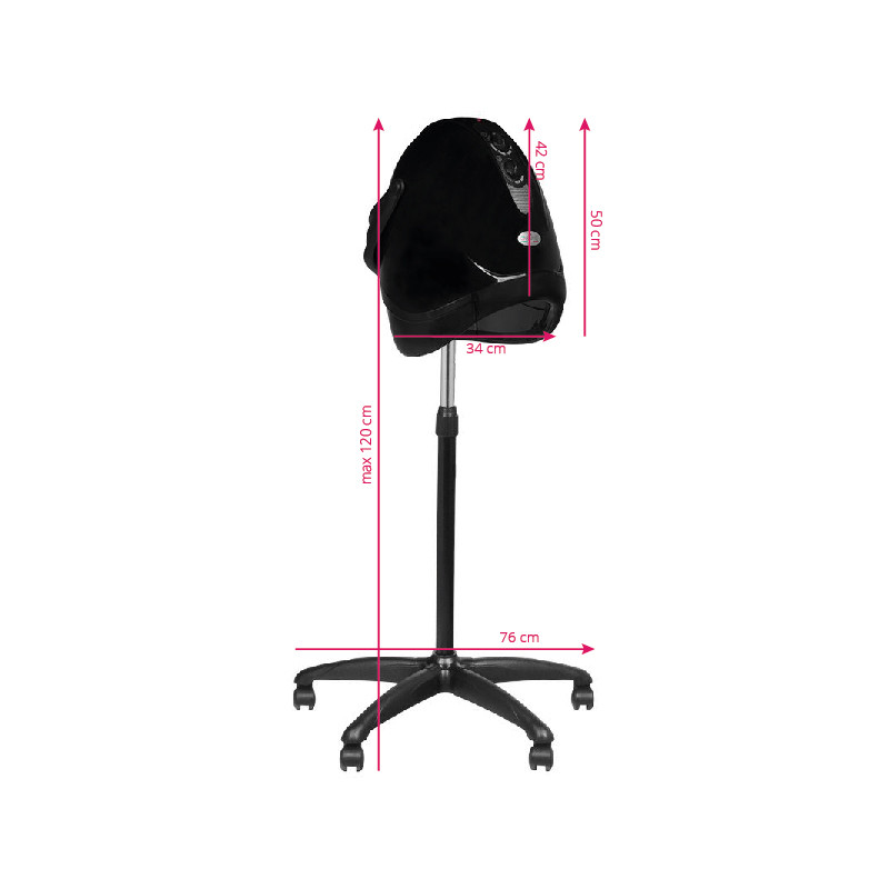 Gabbiano dryer standing hood lx-201s one speed black