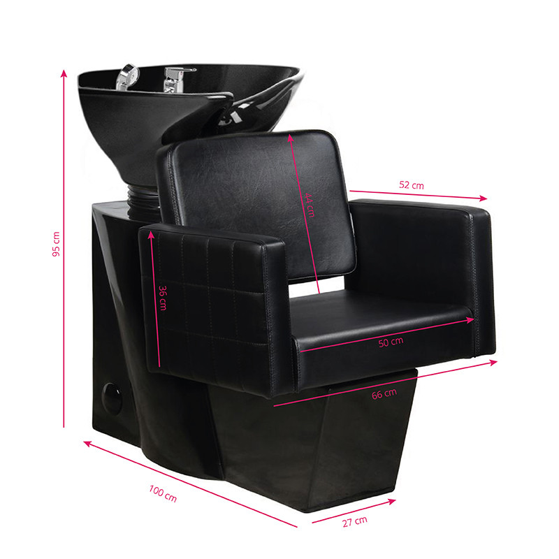 Gabbiano wash unit ankara black / black bowl