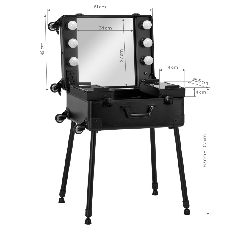 CASE PORTABLE STAND T-27 BLACK