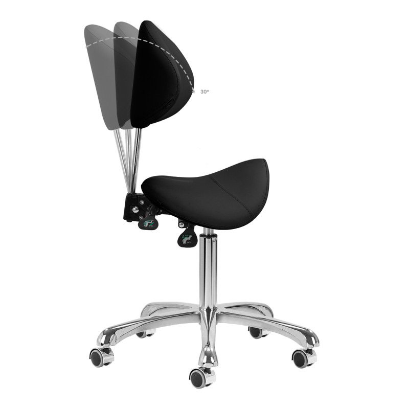 COSMETIC STOOL 1004 GIOVANNI BLACK