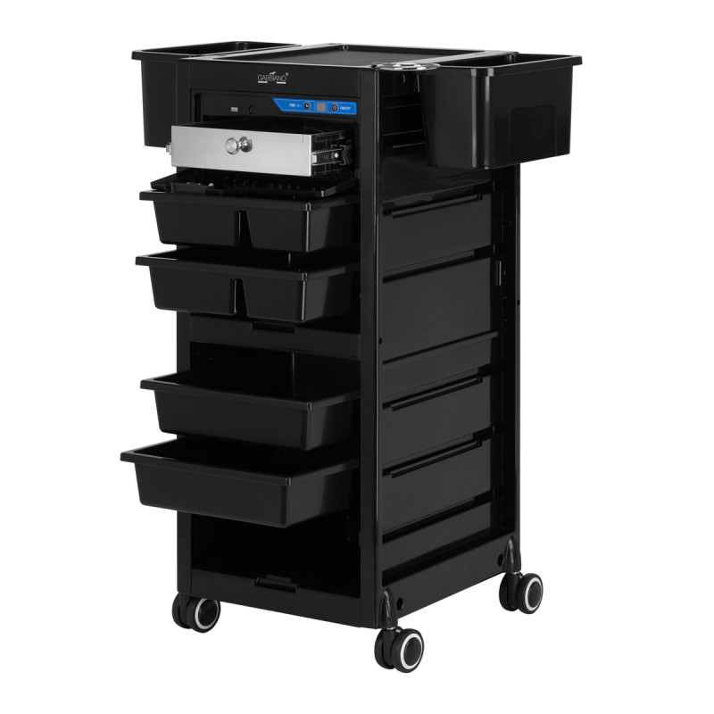 Gabbiano hairdresser's helper with UV sterilizer 68UV black