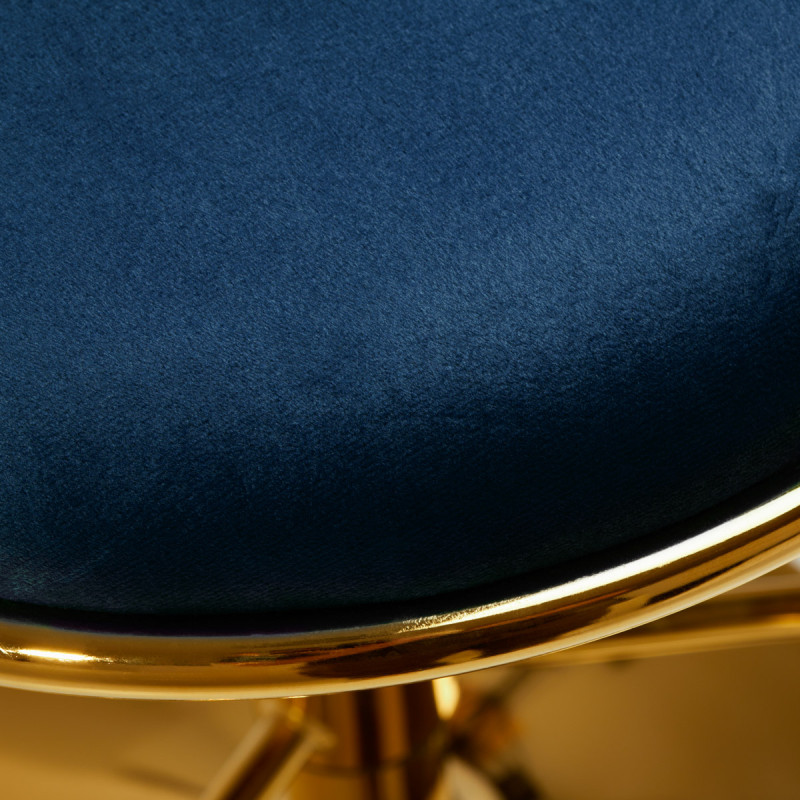 4Rico Bar Hocker QS-B313a navy velvet