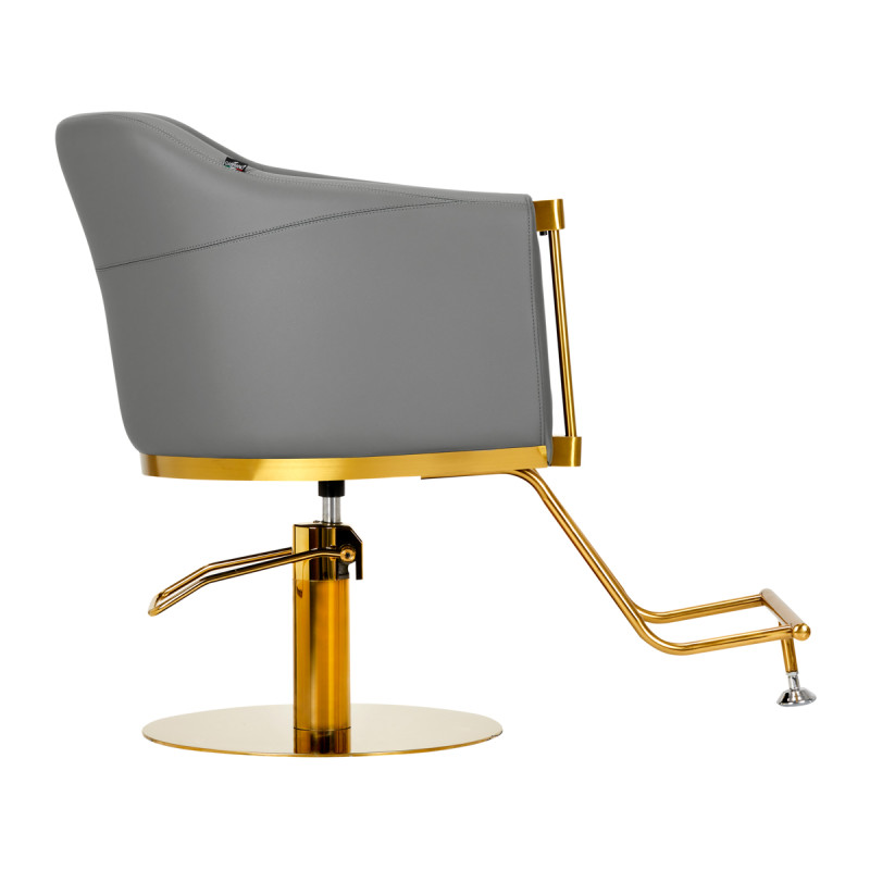 Hairdressing chair Burgos Gold Gray