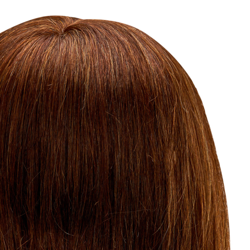Gabbiano WZ1 hairdressing training head, natural hair, color 4, length 16"