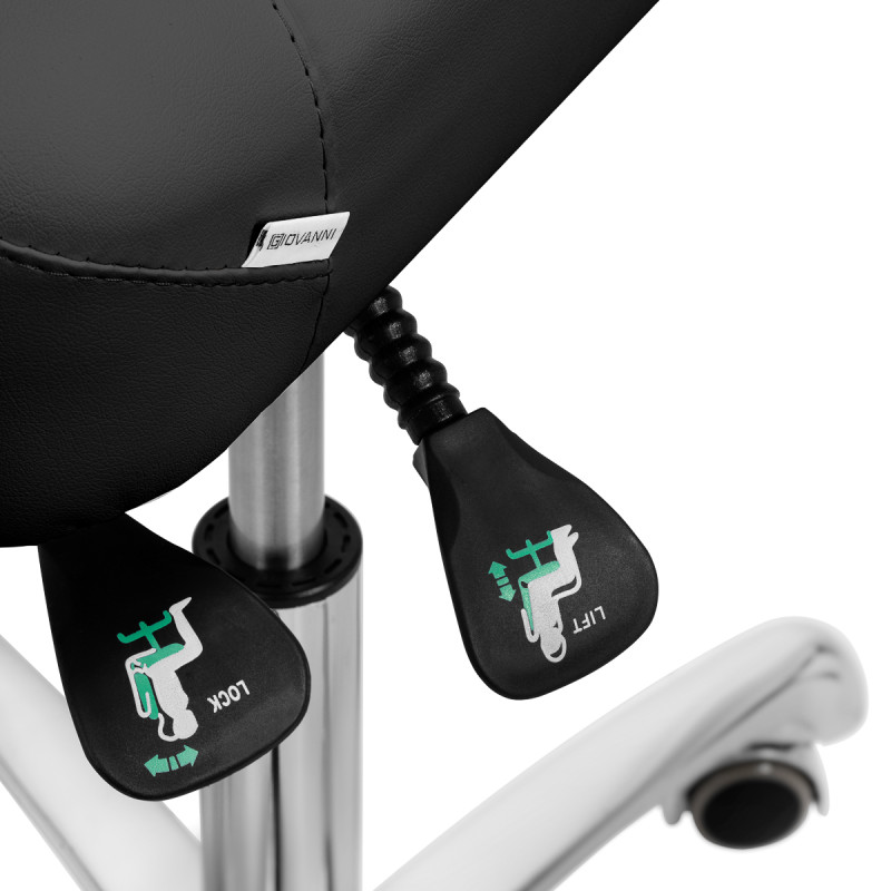 Giovanni podiatry stool 1005 black