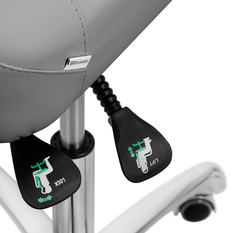 Giovanni podiatry stool 1005 grey