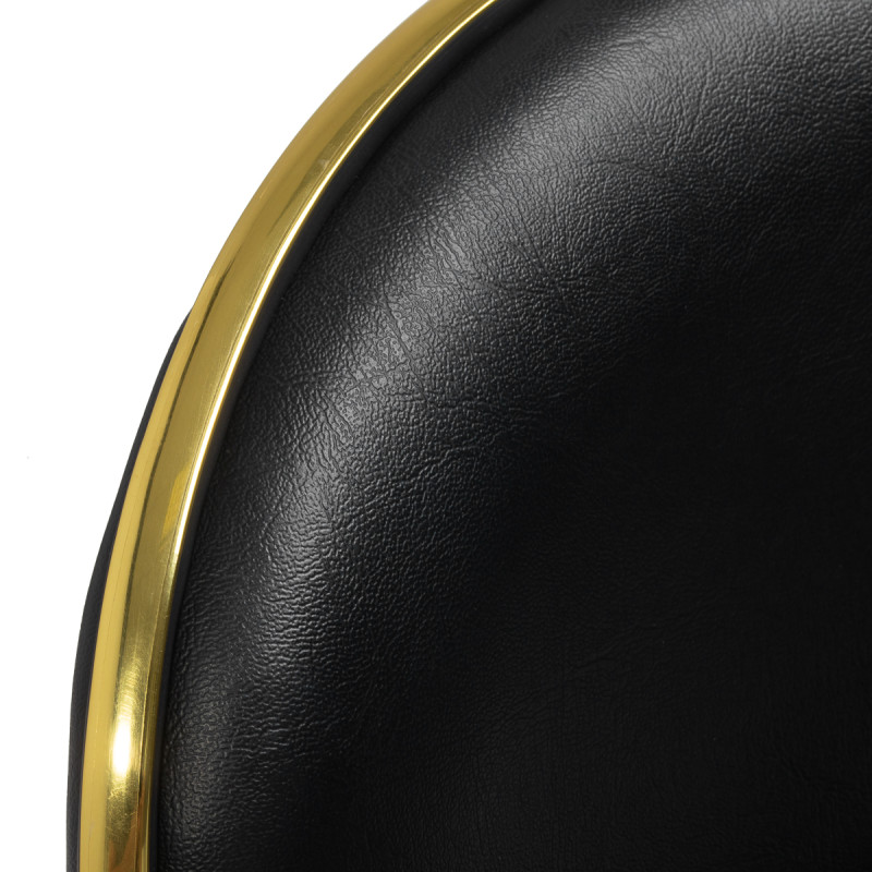 Gabbiano cosmetic stool Q-4599G black