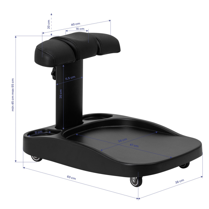 Azzurro paddling pool trolley black